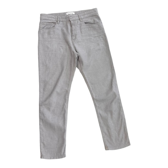 Isabel Marant Etoile US 4/FR 36/small stretch linen-blend gray cropped pants - Picture 8 of 13